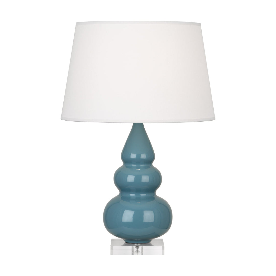 Steel Blue Small Triple Gourd Accent Lamp-Style Number OB33X