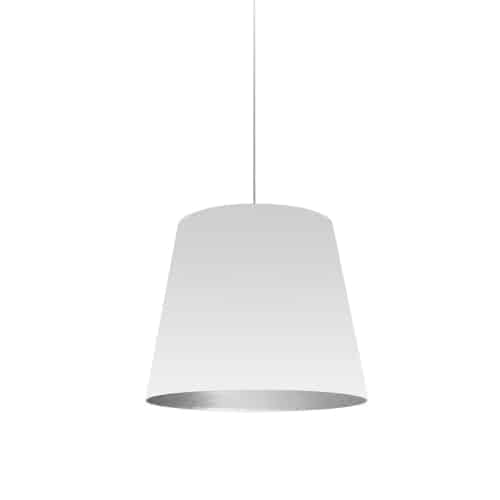 Dainolite 1 Light Tapered Drum Pendant with Black on Gold Shade