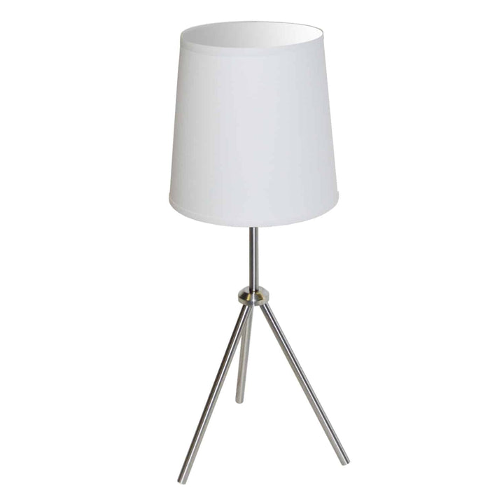 Dainolite 1 Light 3 Leg Drum Table Fixture w/White Shade