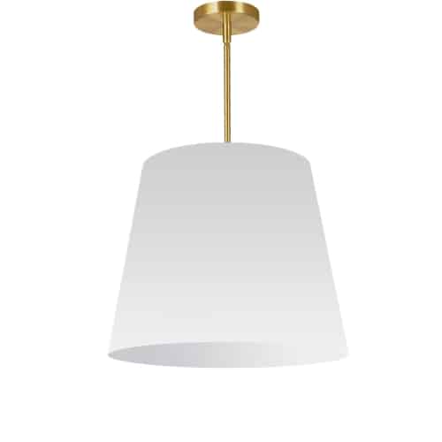 Dainolite 1 Light Oversized Drum Pendant Medium Black/Gold Shade