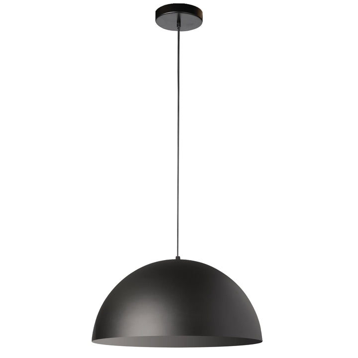 Dainolite 1 Light Incandescent Pendant, Matte Black