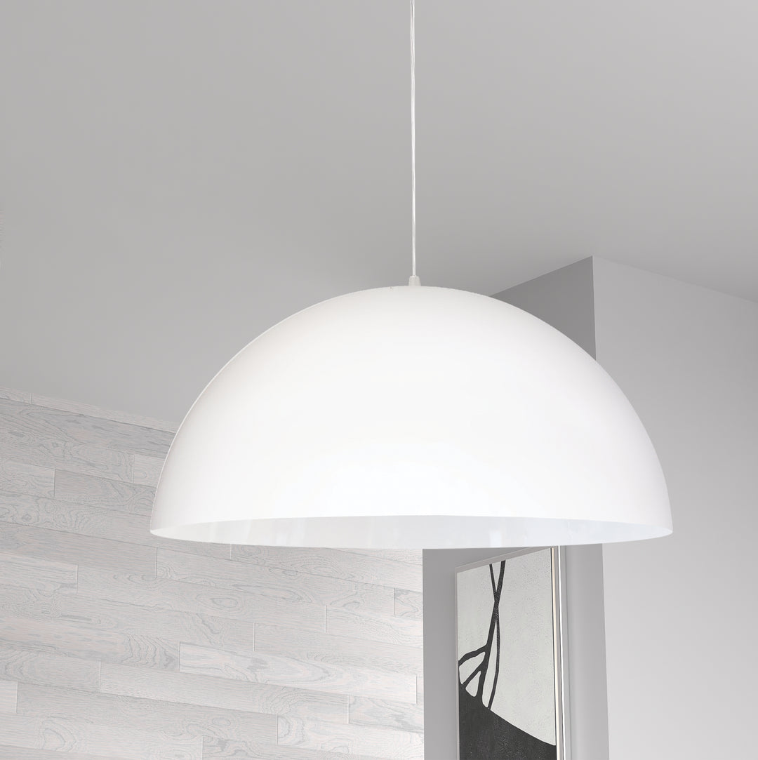 Dainolite 1 Light Incandescent Pendant, Matte Black