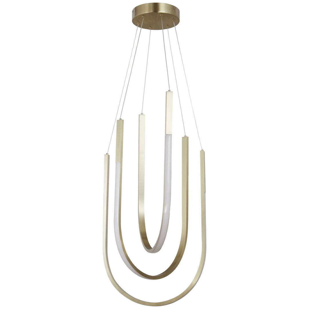 Dainolite 62W Pendant Aged Brass with White Silicone Diffuser