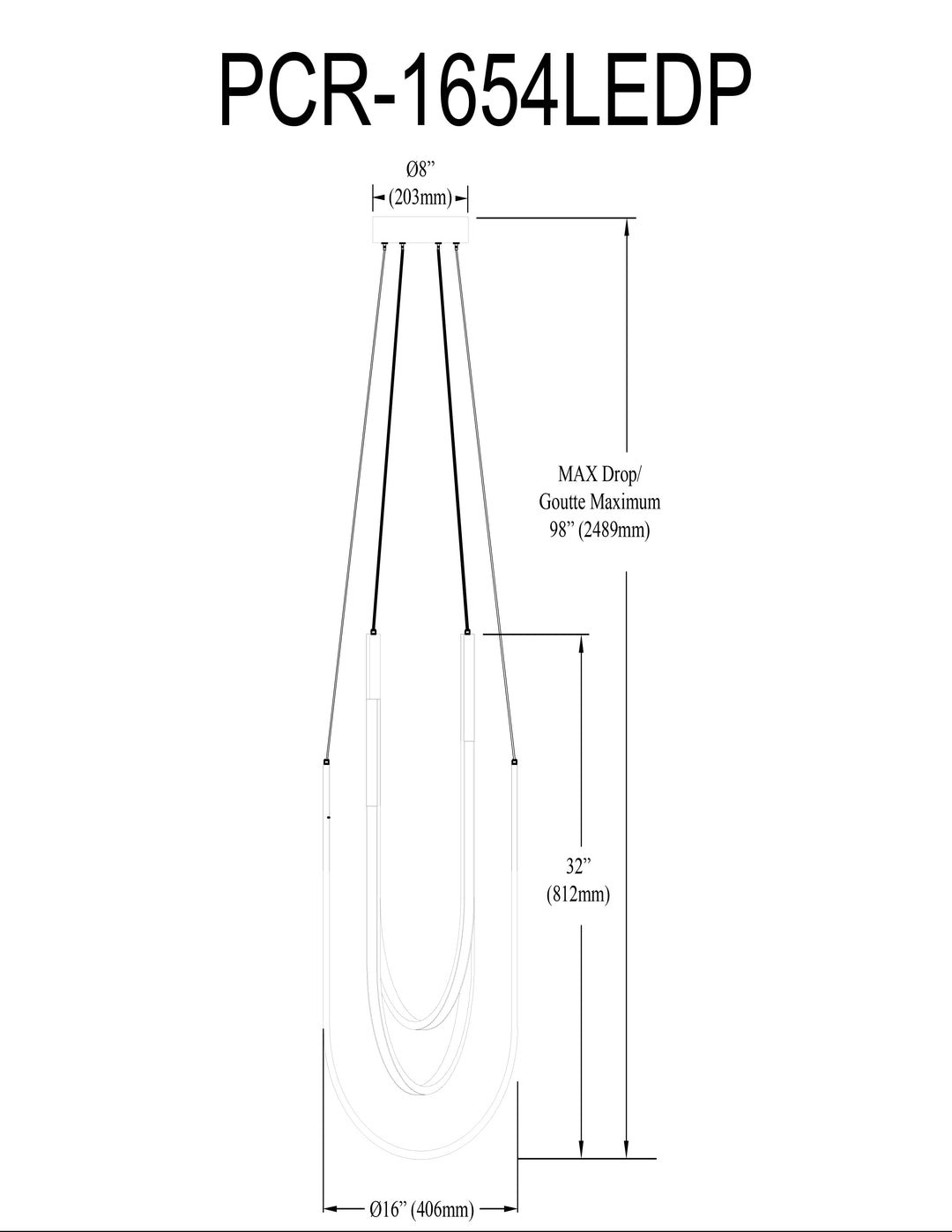 Dainolite 62W Pendant Aged Brass with White Silicone Diffuser