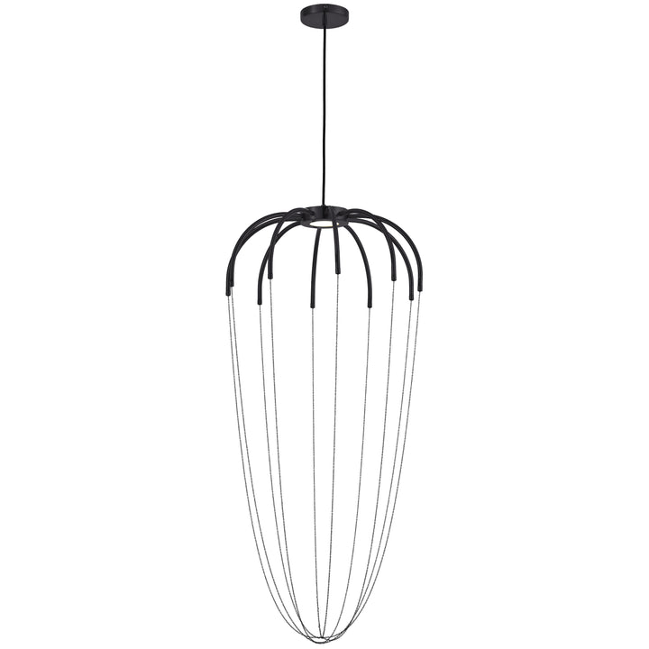 Dainolite 20W Pendant Matte Black with Hanging Chain