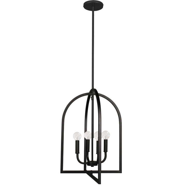 Dainolite 4 Light Incandescent Pendant Matte Black