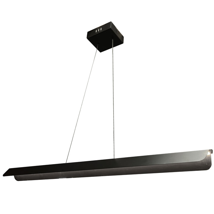 Dainolite 30W Pendant Matte Black with Metal Shade