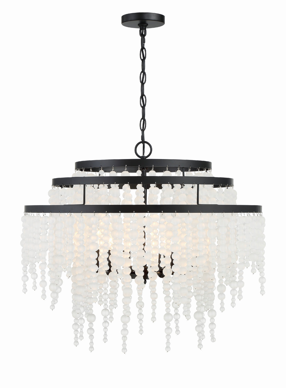 Crystorama Poppy 6 Light Forged Bronze Chandelier