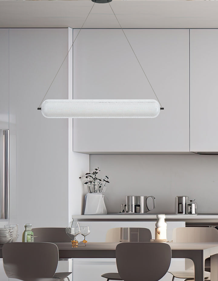 Dainolite 36W Horizontal Pendant Aged Brass with Clear Acrylic Diffuser