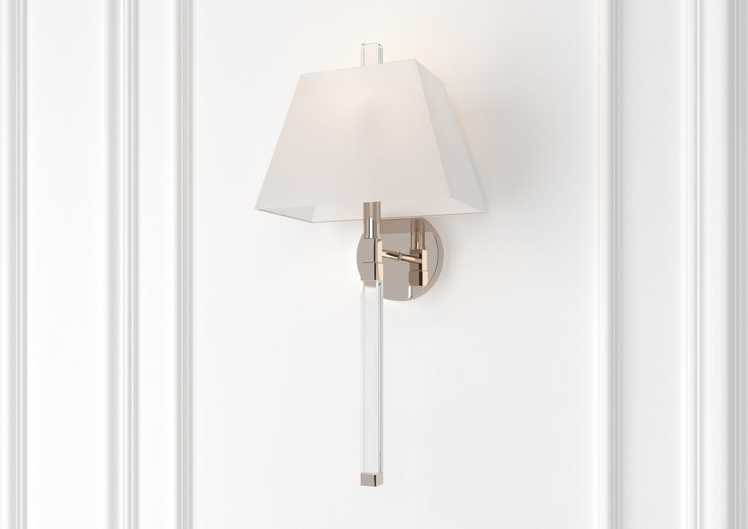 Crystorama Renee 1 Light Aged Brass Sconce