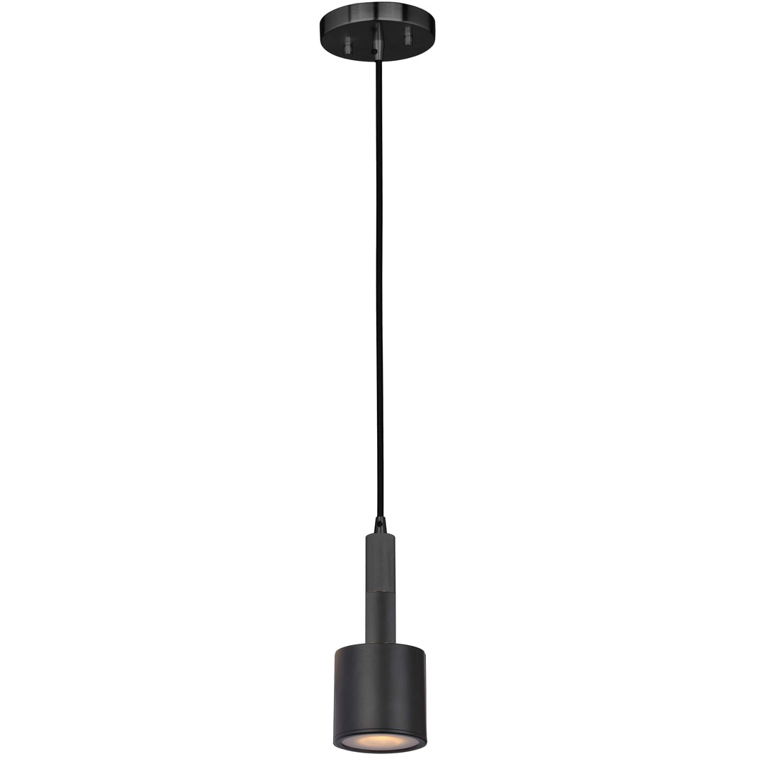 Dainolite 1 Light Pendant Aged Brass with Frosted Diffuser