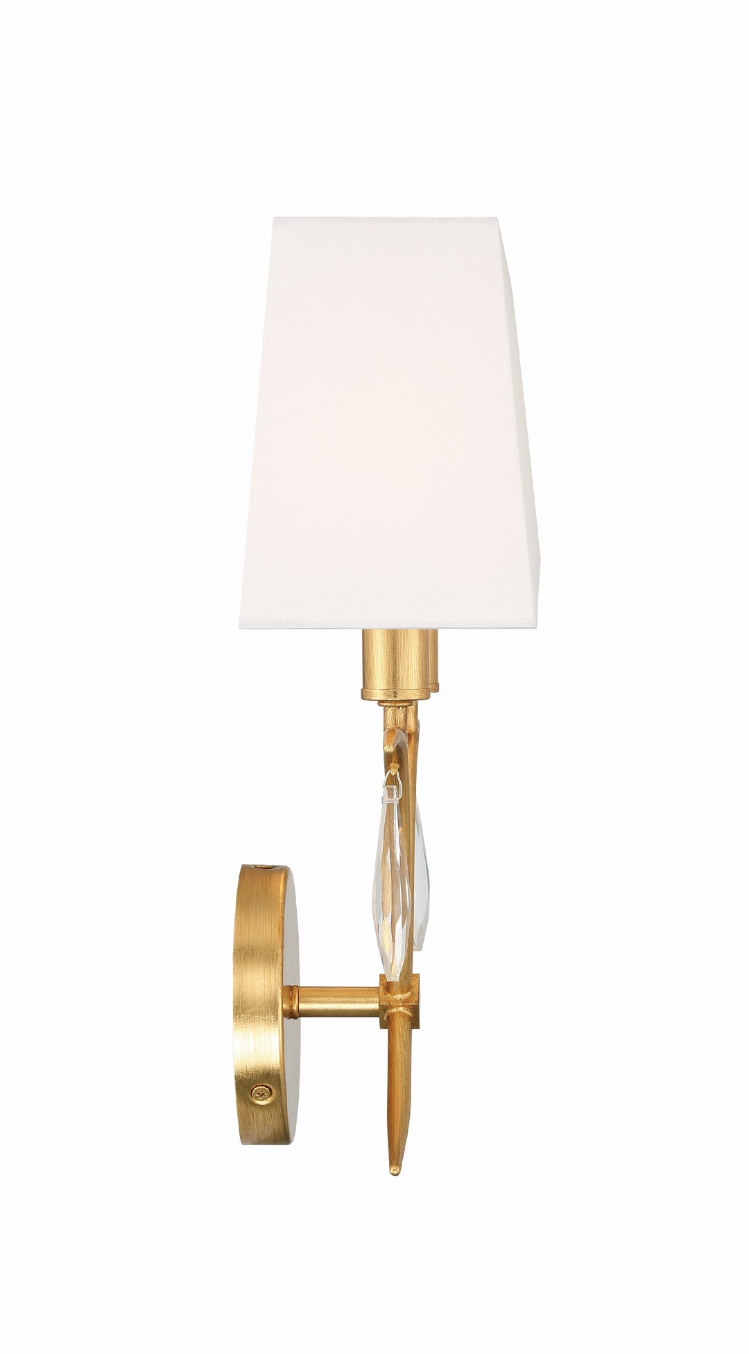 Crystorama Rollins 2 Light Antique Gold Sconce