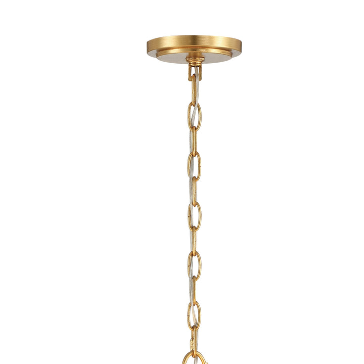 Crystorama Rollins 8 Light Antique Gold Chandelier