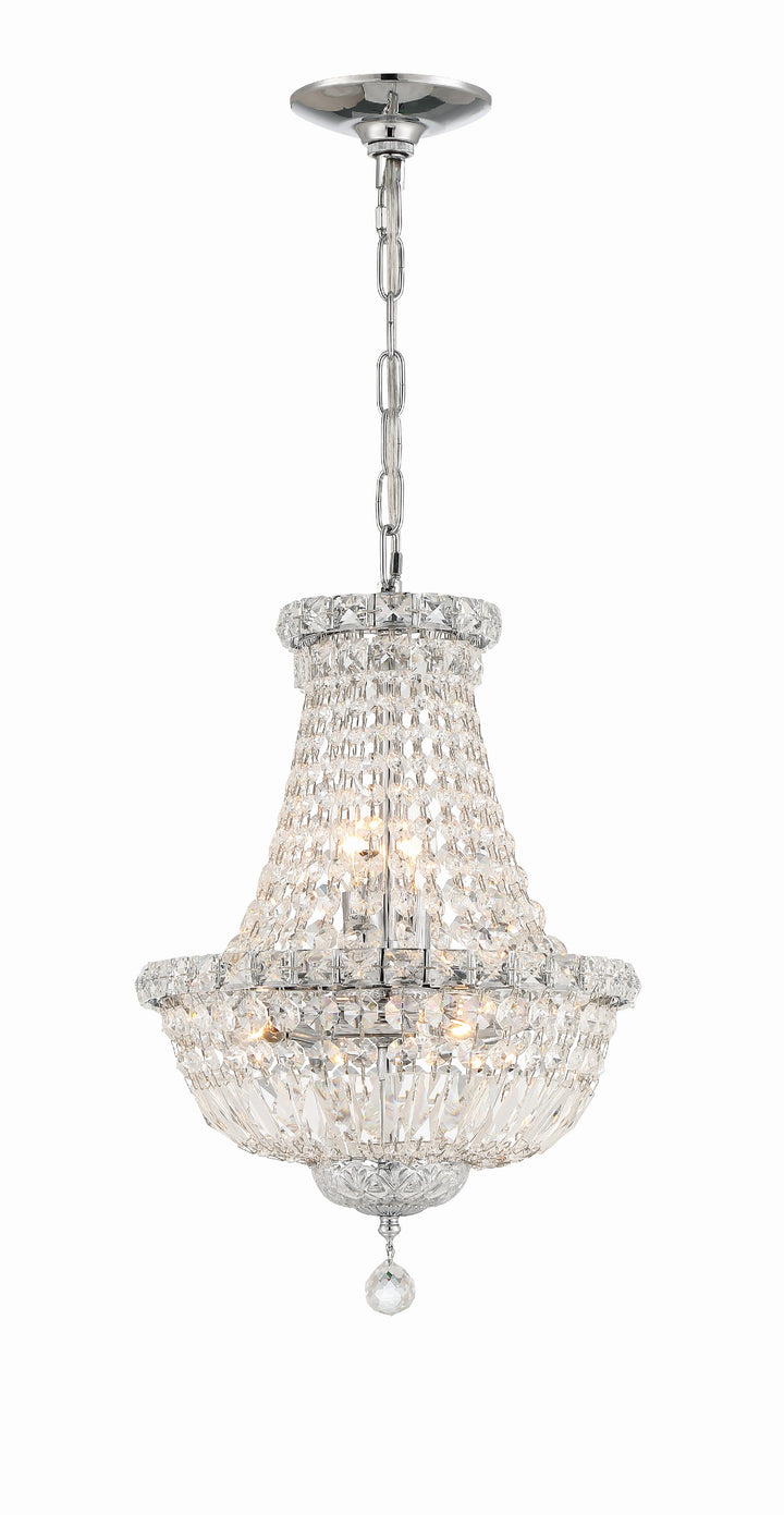 Crystorama Roslyn 5 Light Polished Chrome Mini Chandelier