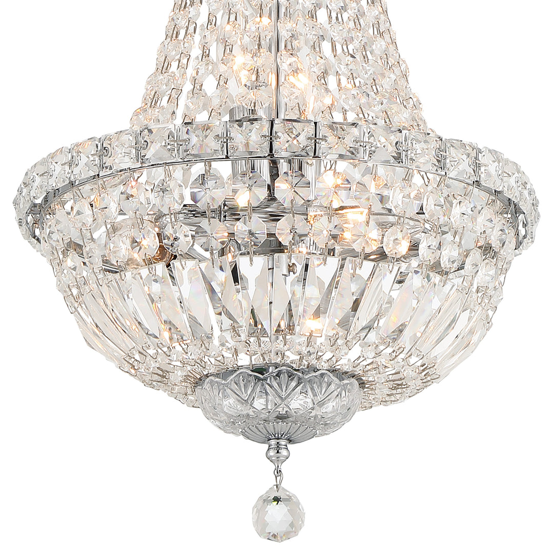 Crystorama Roslyn 5 Light Polished Chrome Mini Chandelier