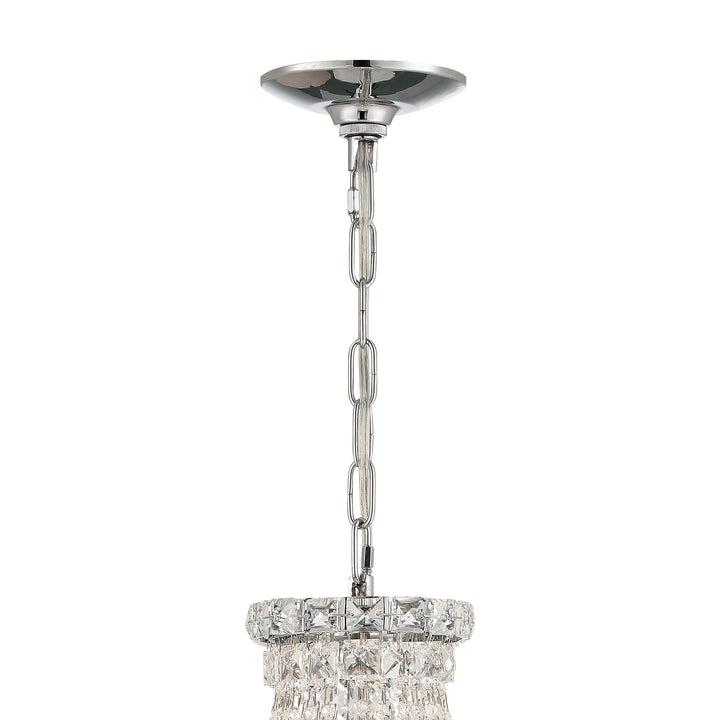 Crystorama Roslyn 5 Light Polished Chrome Mini Chandelier