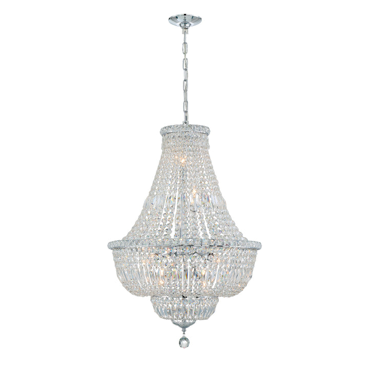 Crystorama Roslyn 9 Light Polished Chrome Chandelier