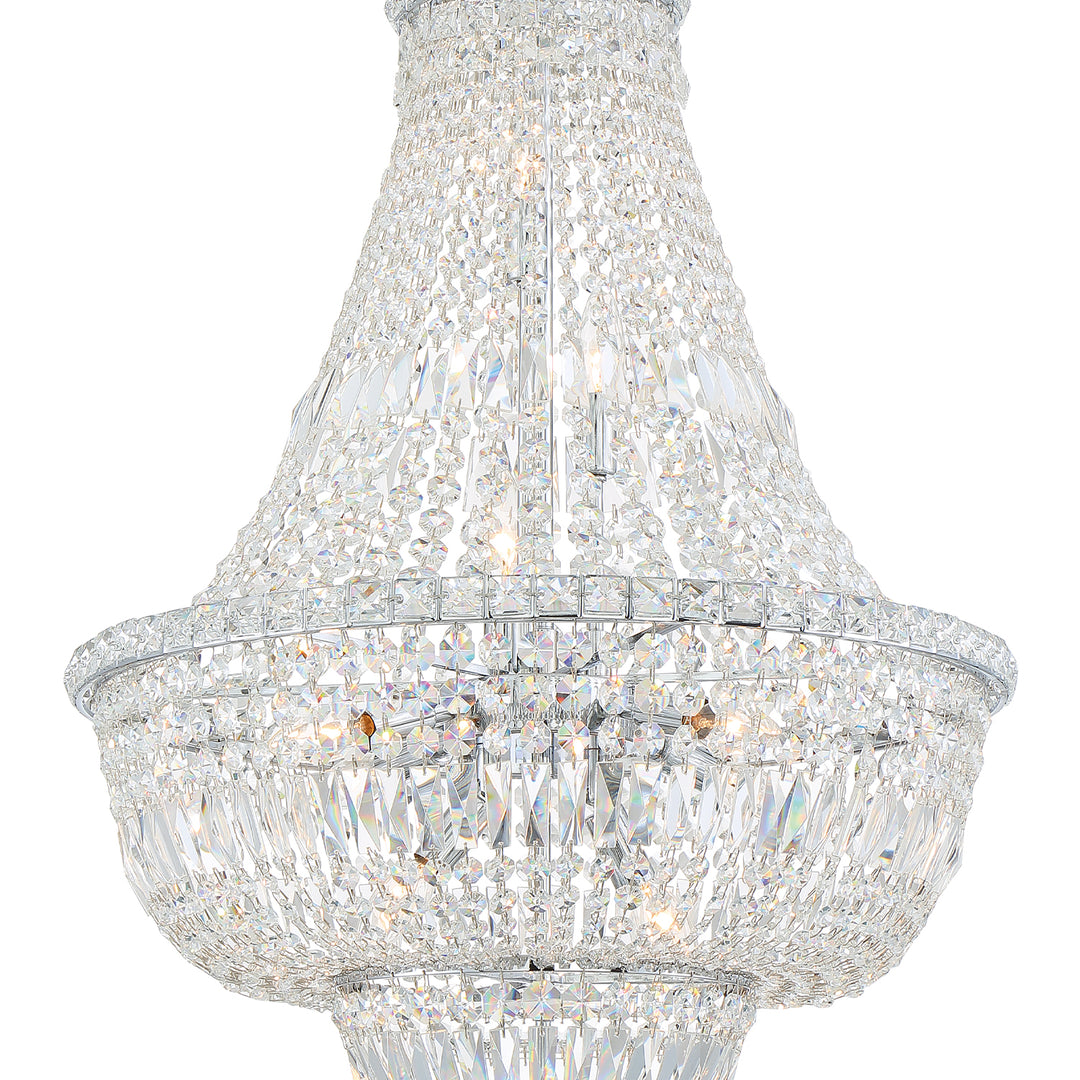 Crystorama Roslyn 9 Light Polished Chrome Chandelier