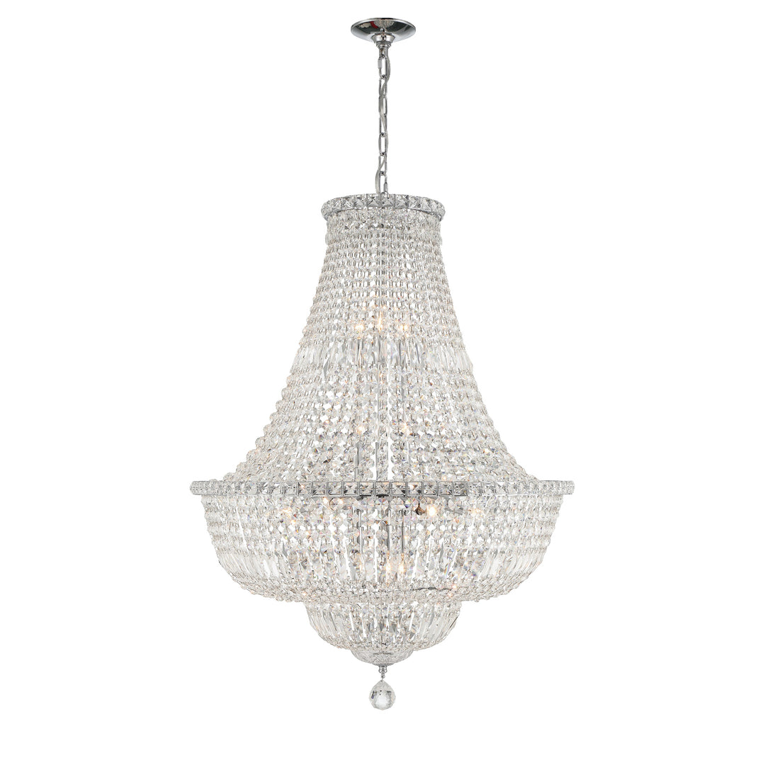 Roslyn 15 Light Polished Chrome Chandelier