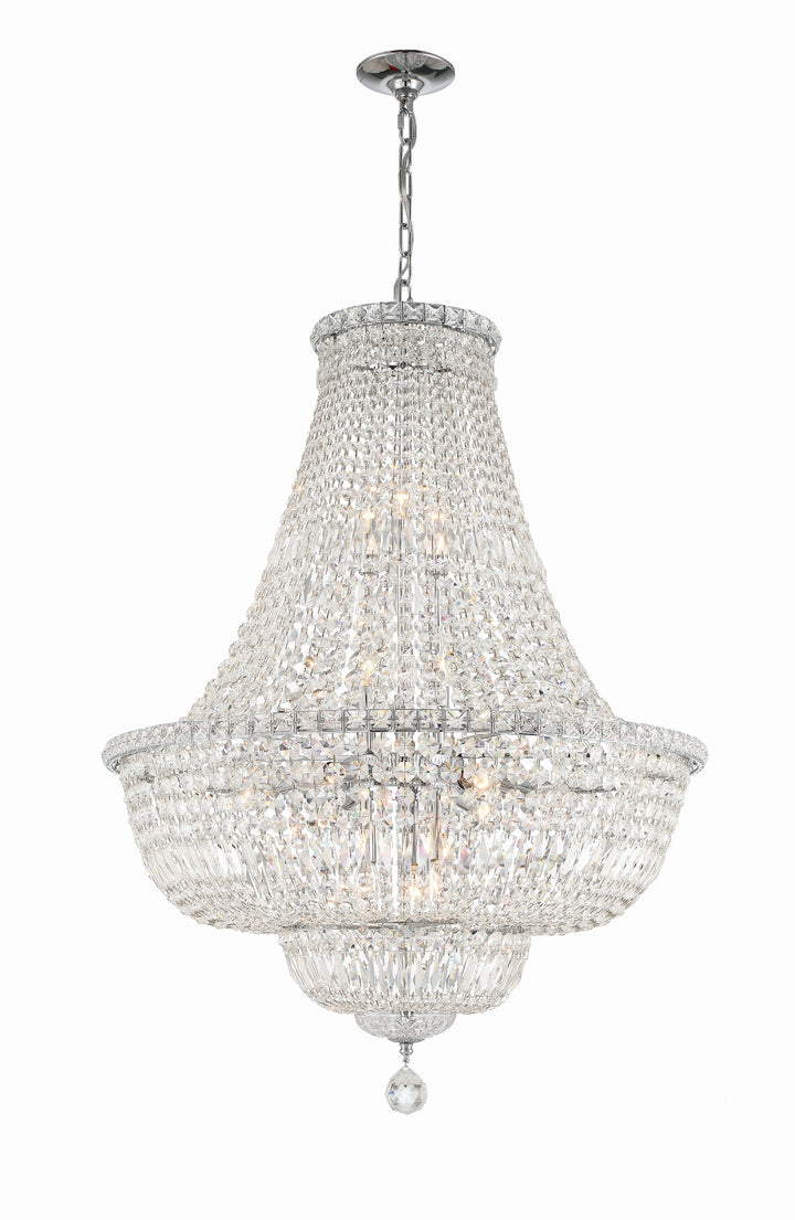 Crystorama Roslyn 15 Light Polished Chrome Chandelier