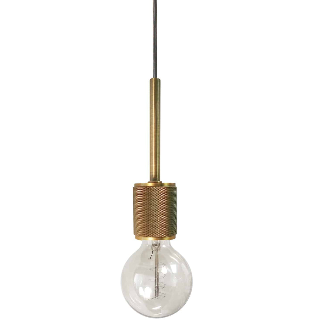 Dainolite 1 Light Incandescent Pendant, Aged Brass