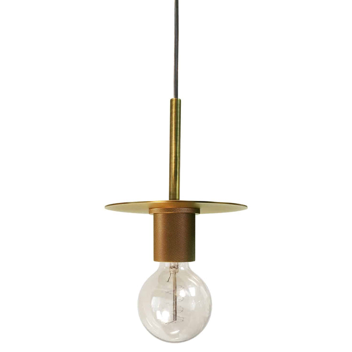 Dainolite 1 Light Incandescent Pendant, Aged Brass