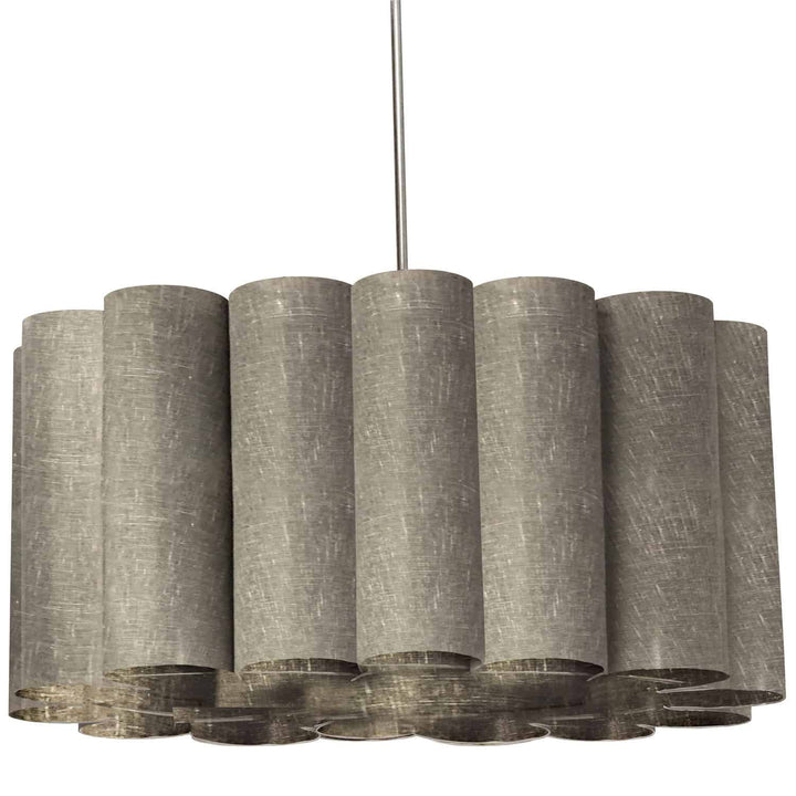 Dainolite 4 Light Sandra Pendant Milano Grey Polished Chrome