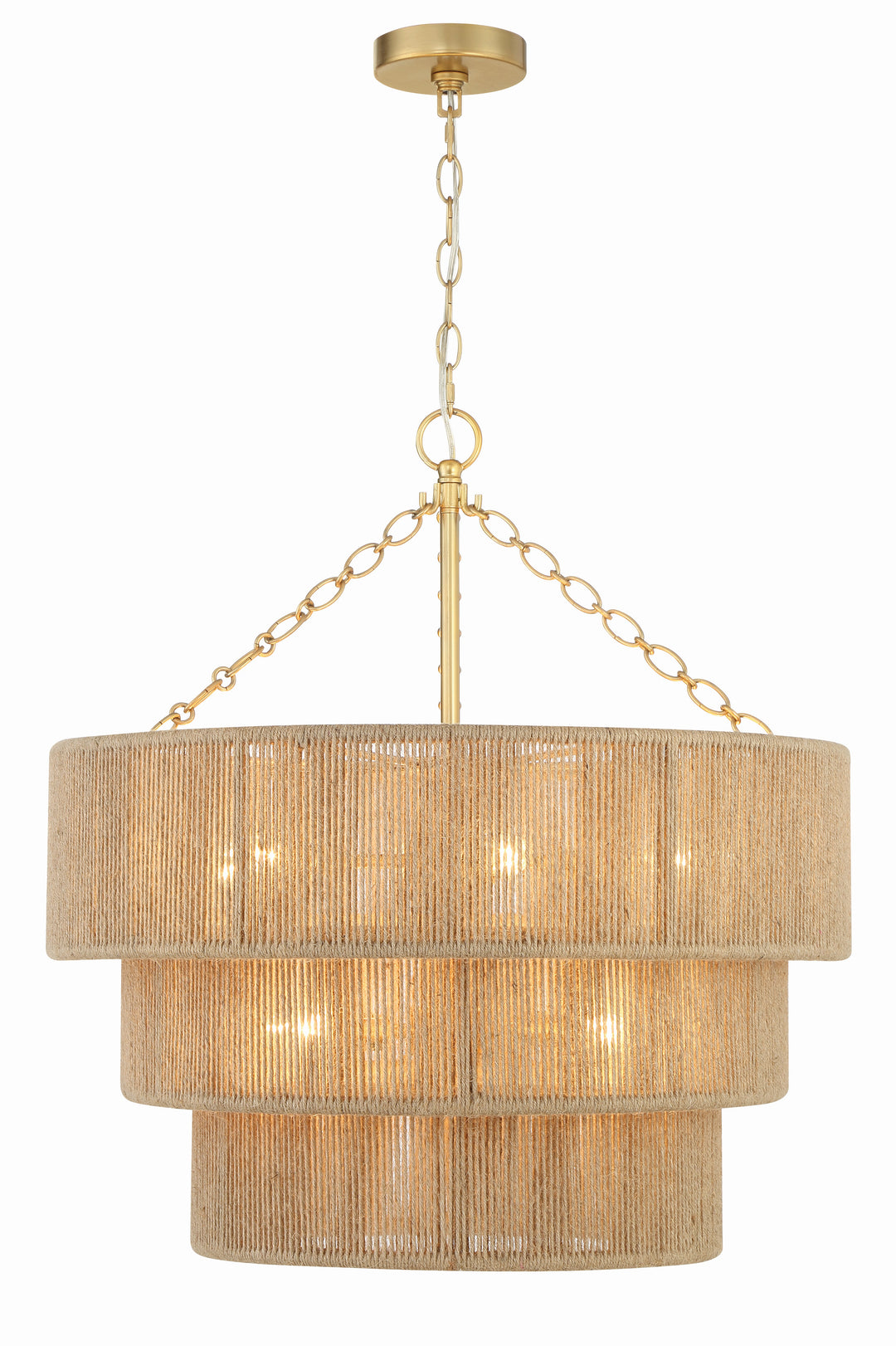 Crystorama Shyla 10 Light Soft Gold Chandelier