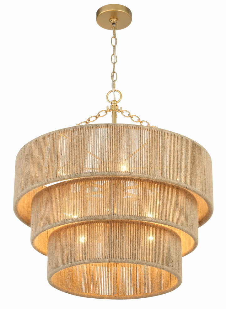 Crystorama Shyla 10 Light Soft Gold Chandelier