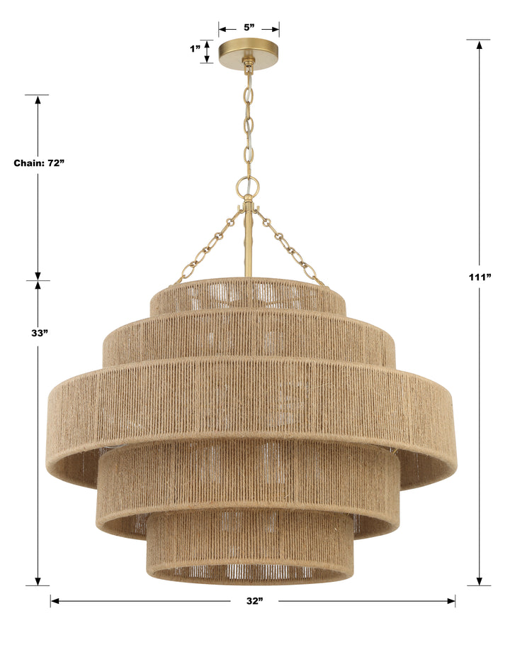 Crystorama Shyla 20 Light Soft Gold Chandelier