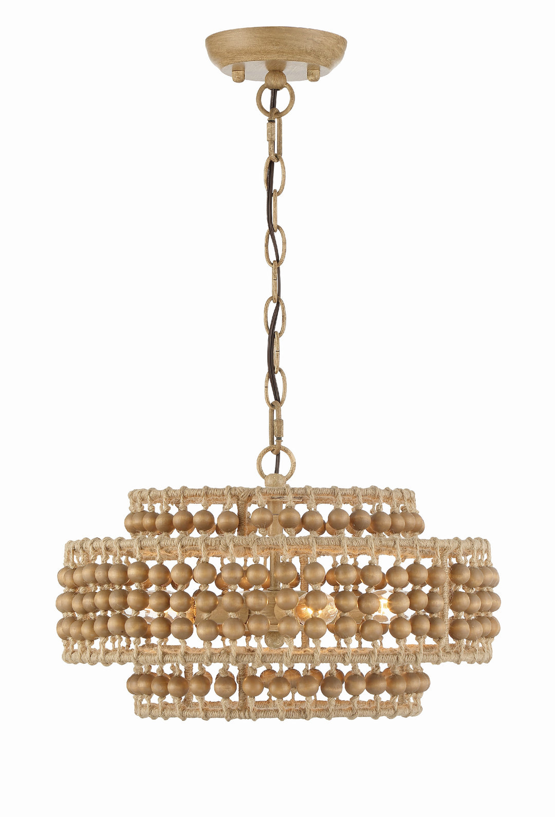 Crystorama Silas 4 Light Burnished Silver Mini Chandelier