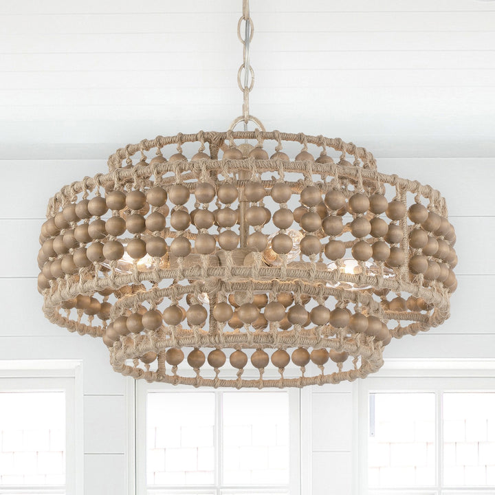 Crystorama Silas 4 Light Burnished Silver Mini Chandelier