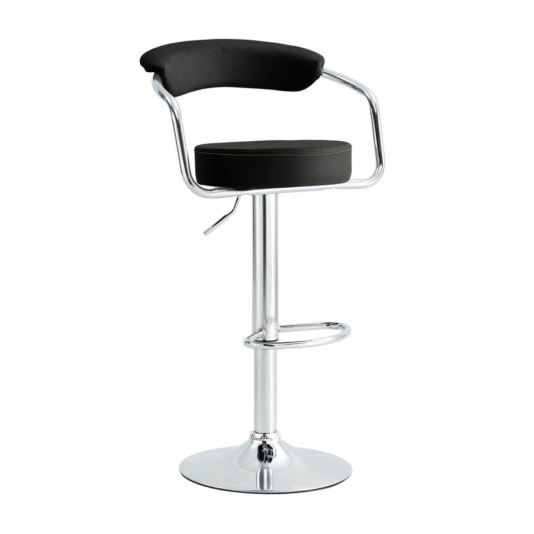 Finesse Decor Radiance Rise Chrome - Set of Two Stools // Black