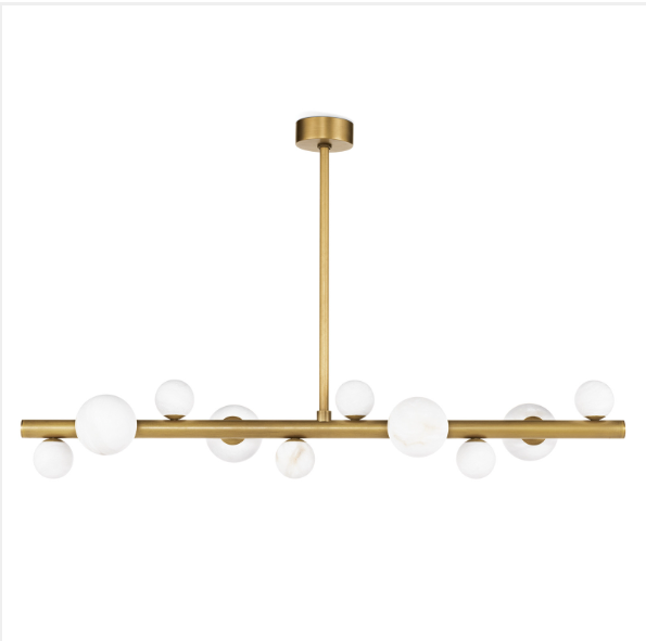 Styx Chandelier - Natural Brass