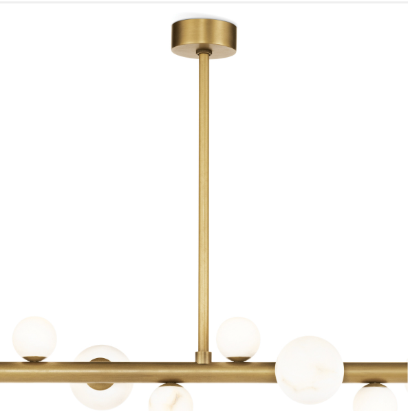 Styx Chandelier - Natural Brass