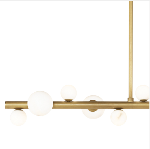 Styx Chandelier - Natural Brass