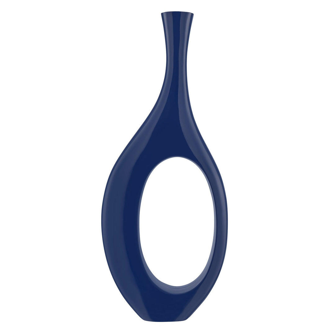 Finesse Decor Trombone Vase // Large Navy Blue