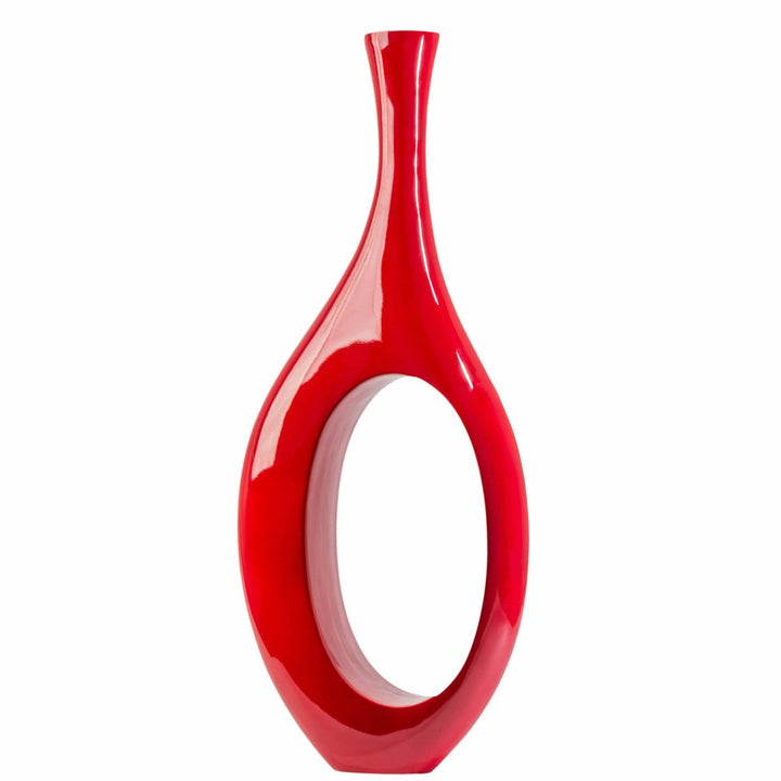 Finesse Decor Trombone Vase // Large Red