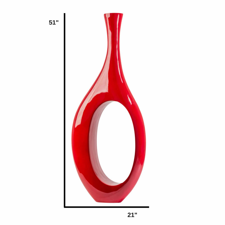 Finesse Decor Trombone Vase // Large Red