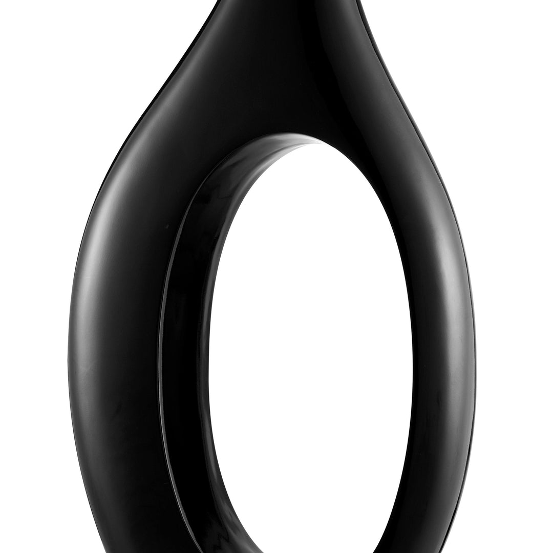 Finesse Decor Trombone Vase // Small Black