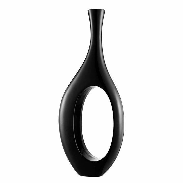 Finesse Decor Trombone Vase // Small Black