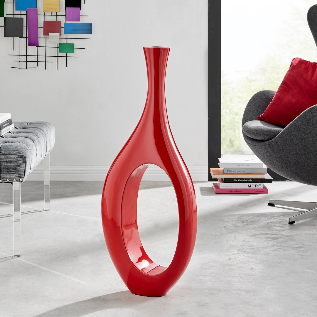 Finesse Decor Trombone Vase // Small Red