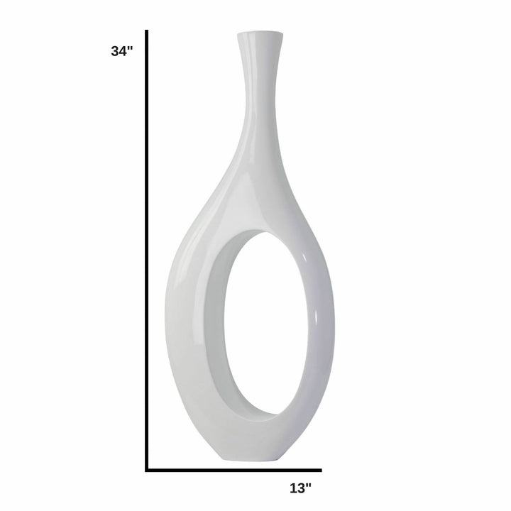 Finesse Decor Trombone Vase // Small White