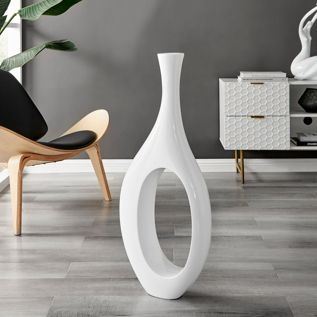 Finesse Decor Trombone Vase // Small White