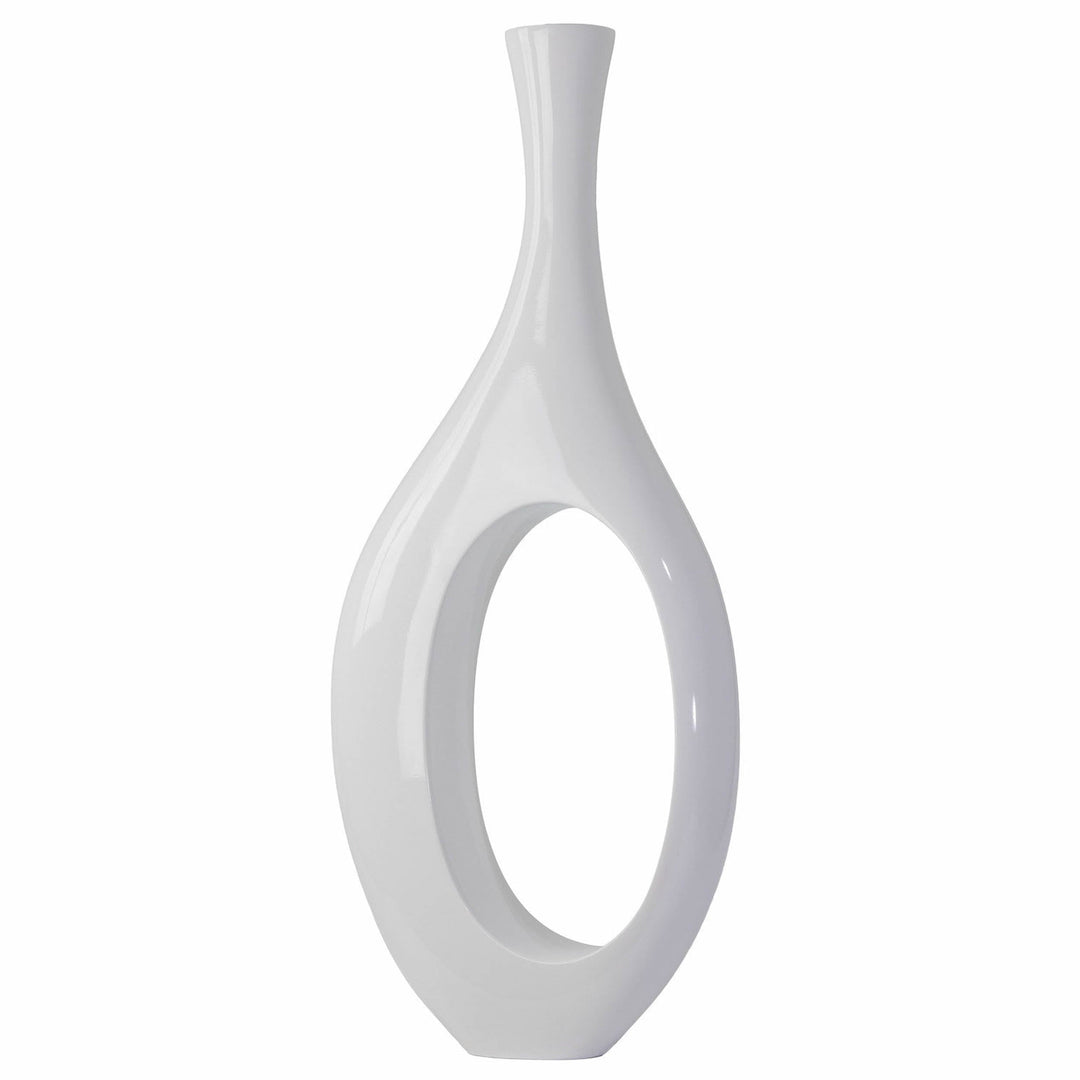 Finesse Decor Trombone Vase // Small White