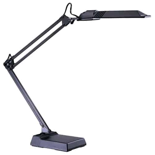 Dainolite Fluorescent Spring Balanced Arm Desk Lamp, 36" Reach, comes with 13W Fluorescent Bulb