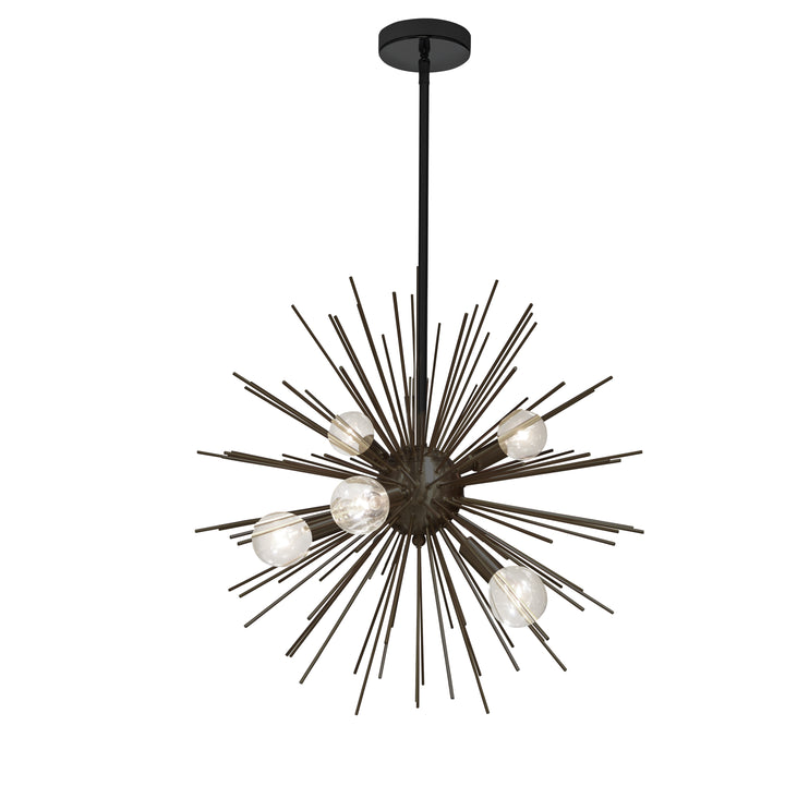 Dainolite 6 Light Pendant, Gold / Vintage Bronze Finish