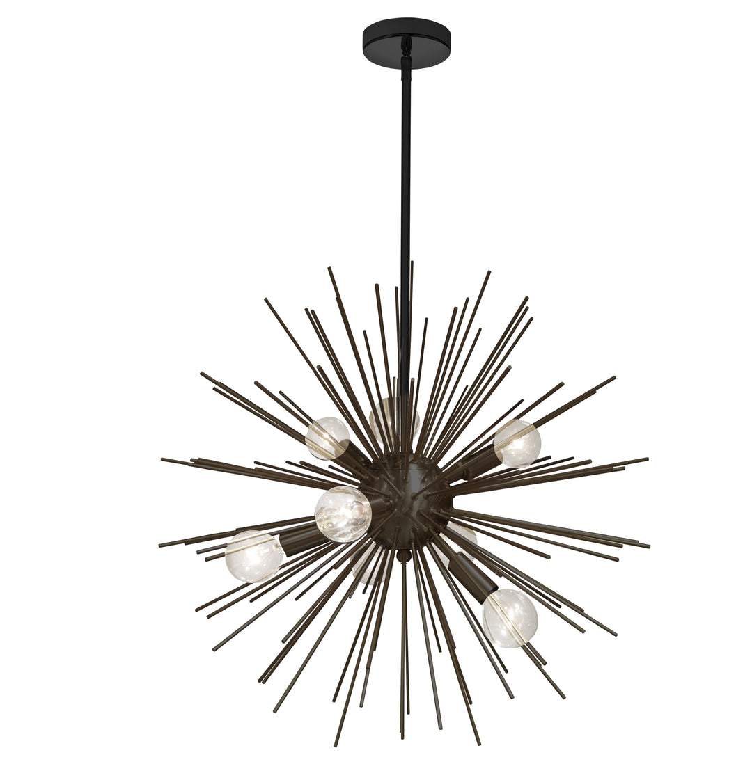 Dainolite 8 Light Pendant, Gold / Vintage Bronze Finish