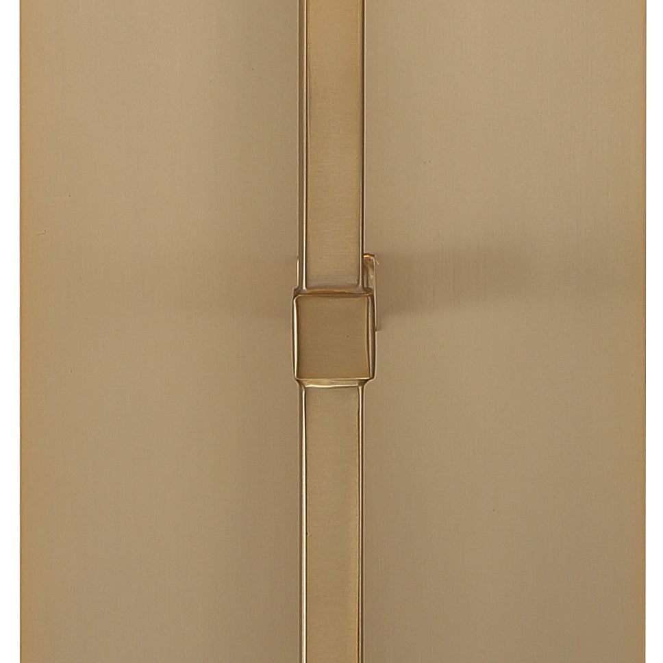 Crystorama Veronica 1 Light Aged Brass Sconce