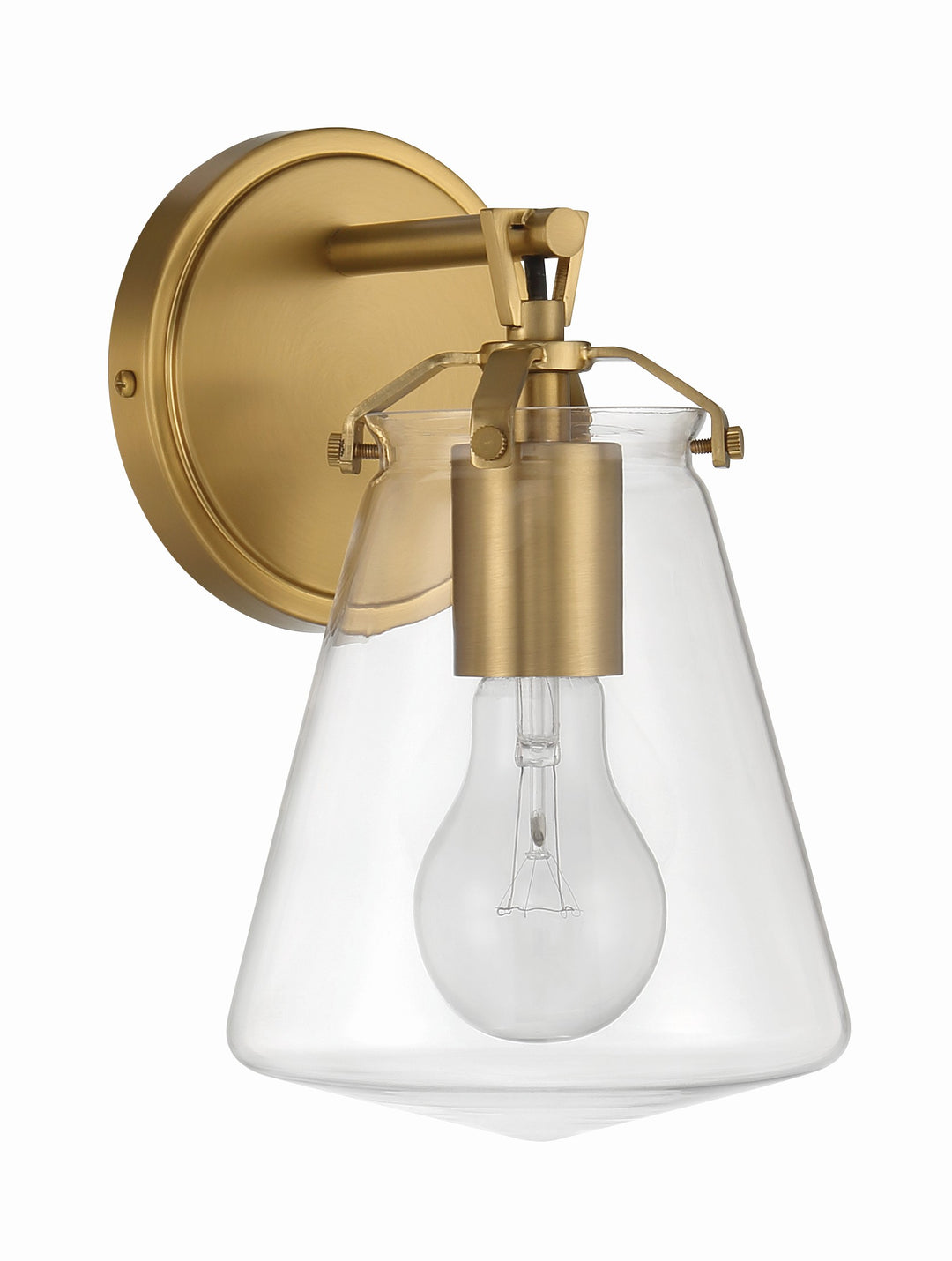 Crystorama Voss 1 Light Luxe Gold Sconce